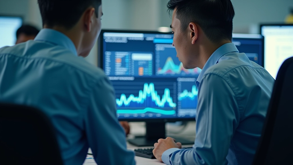 Market research analyst examining rental data and pricing trends