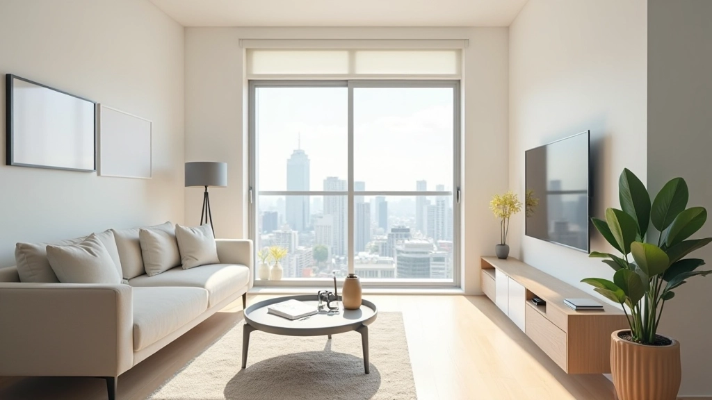 Modern HDB flat interior showing living area with natural light and contemporary design